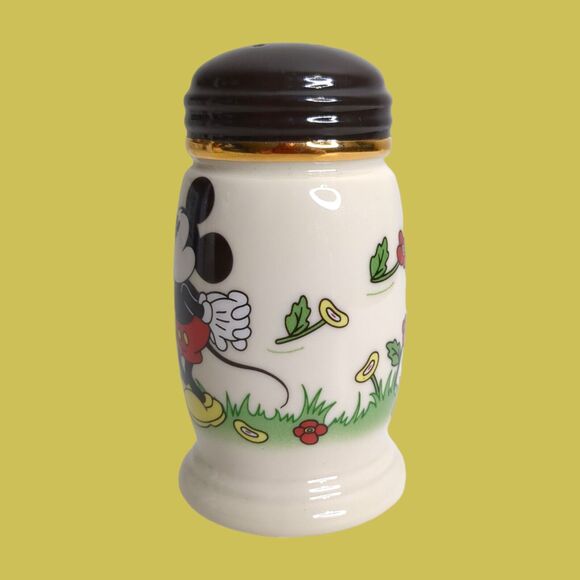 Lenox Disney Mickey & Minnie Salt And Pepper Shakers ~ Red & Black 3.75" VTG - Picture 3 of 13